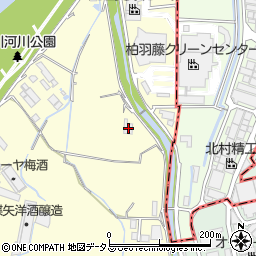 大阪府羽曳野市川向74周辺の地図
