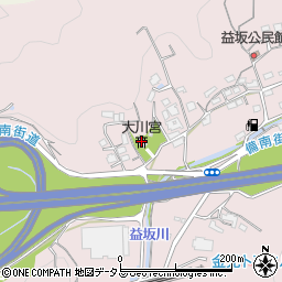 大川宮周辺の地図