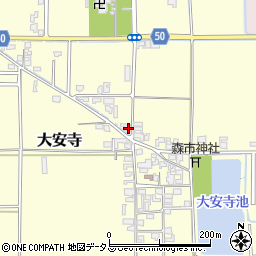 奈良県磯城郡田原本町大安寺166周辺の地図