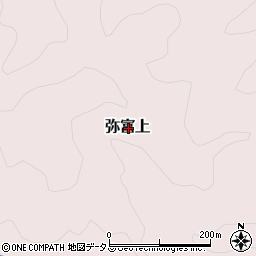 山口県萩市弥富上周辺の地図