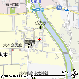 奈良県磯城郡田原本町大木265周辺の地図