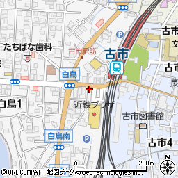 じゃんぼ總本店　古市駅前店周辺の地図