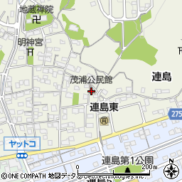 茂浦公民館周辺の地図