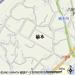 兵庫県淡路市楠本周辺の地図