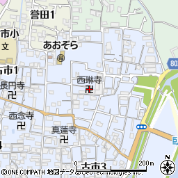 西琳寺周辺の地図
