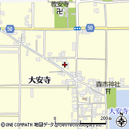 奈良県磯城郡田原本町大安寺167周辺の地図