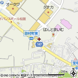 三重県松阪市田村町117周辺の地図