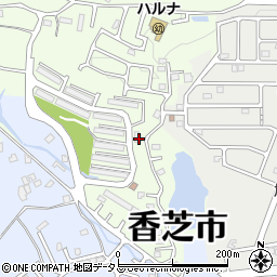 奈良県香芝市上中1180-21周辺の地図