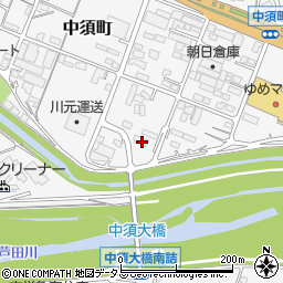 広島県府中市中須町354周辺の地図
