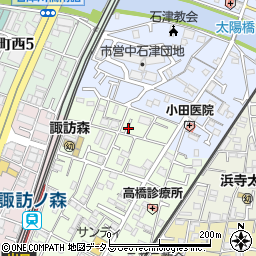 〒592-8348 大阪府堺市西区浜寺諏訪森町中の地図