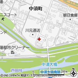 広島県府中市中須町385周辺の地図