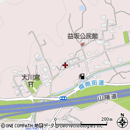 岡山県浅口市鴨方町益坂319-1周辺の地図