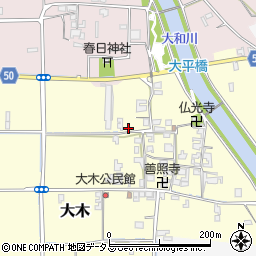 奈良県磯城郡田原本町大木379-2周辺の地図