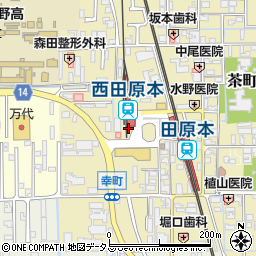 奈良県磯城郡田原本町205周辺の地図