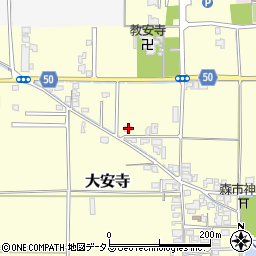 奈良県磯城郡田原本町大安寺132周辺の地図