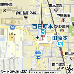 奈良県磯城郡田原本町208周辺の地図