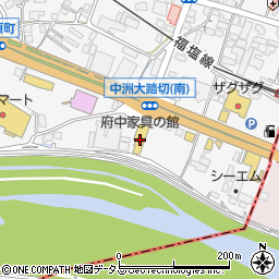 広島県府中市中須町91周辺の地図