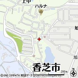奈良県香芝市上中1180-92周辺の地図