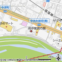 広島県府中市中須町92周辺の地図