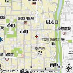 奈良県磯城郡田原本町材木町周辺の地図