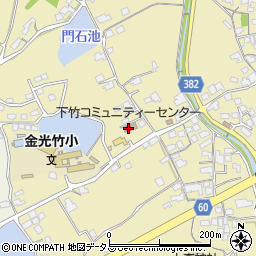 下竹コミュニティーセンター周辺の地図