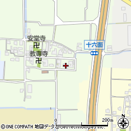 奈良県磯城郡田原本町十六面268周辺の地図