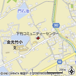下竹コミュニティーセンター周辺の地図