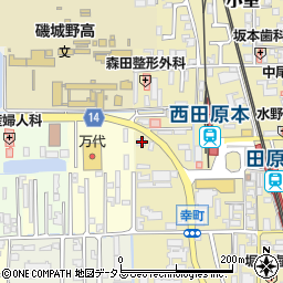 奈良県磯城郡田原本町210周辺の地図
