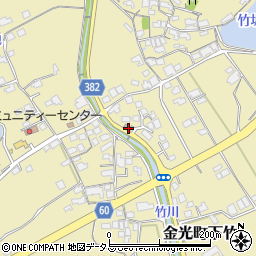 下竹公民館周辺の地図