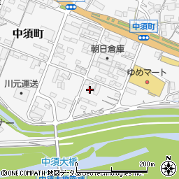 広島県府中市中須町348周辺の地図