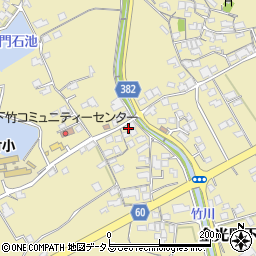 岡山県浅口市金光町下竹411周辺の地図
