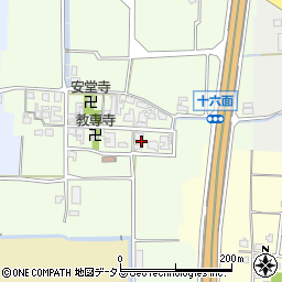 奈良県磯城郡田原本町十六面266周辺の地図