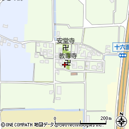 奈良県磯城郡田原本町十六面261周辺の地図