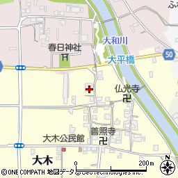 奈良県磯城郡田原本町大木376周辺の地図