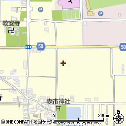 奈良県磯城郡田原本町大安寺34-1周辺の地図