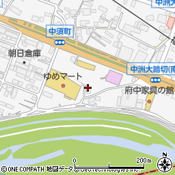 広島県府中市中須町108周辺の地図