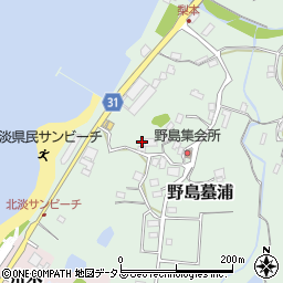 兵庫県淡路市野島蟇浦992周辺の地図