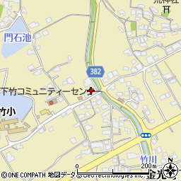 岡山県浅口市金光町下竹220-4周辺の地図