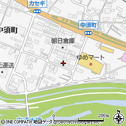 広島県府中市中須町327周辺の地図