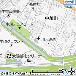広島県府中市中須町797周辺の地図