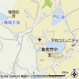 岡山県浅口市金光町下竹284-5周辺の地図