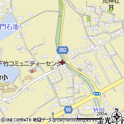 岡山県浅口市金光町下竹221周辺の地図