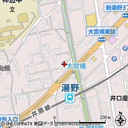 広島県福山市神辺町湯野75-9周辺の地図