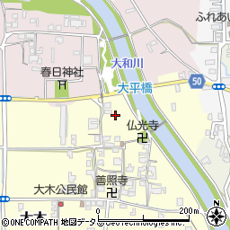 奈良県磯城郡田原本町大木389周辺の地図