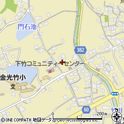 岡山県浅口市金光町下竹224周辺の地図
