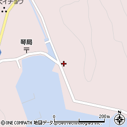 長崎県対馬市上対馬町琴62-15周辺の地図