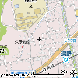 広島県福山市神辺町湯野52-45周辺の地図