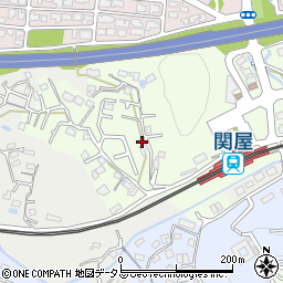 奈良県香芝市関屋853周辺の地図