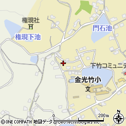 岡山県浅口市金光町下竹284-8周辺の地図