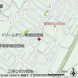 駅部田町笠田公園周辺の地図